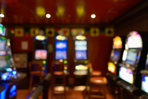 Slot game interface showing reels and bet controls